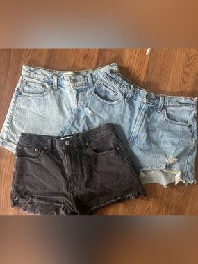 Abercrombie & Fitch curve love size 8 Mom shorts high-rise Bundle